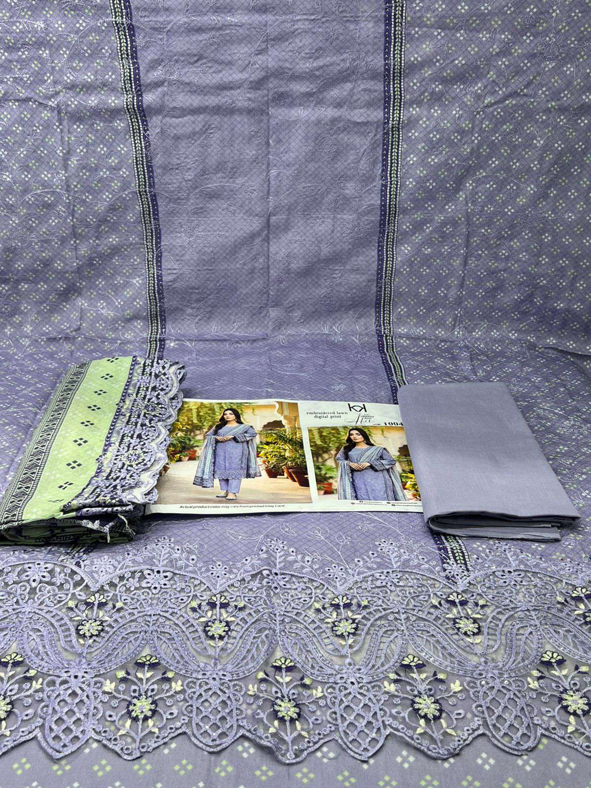 Pakistani Inspired Switch Cotton Collection - 1600 Levendar