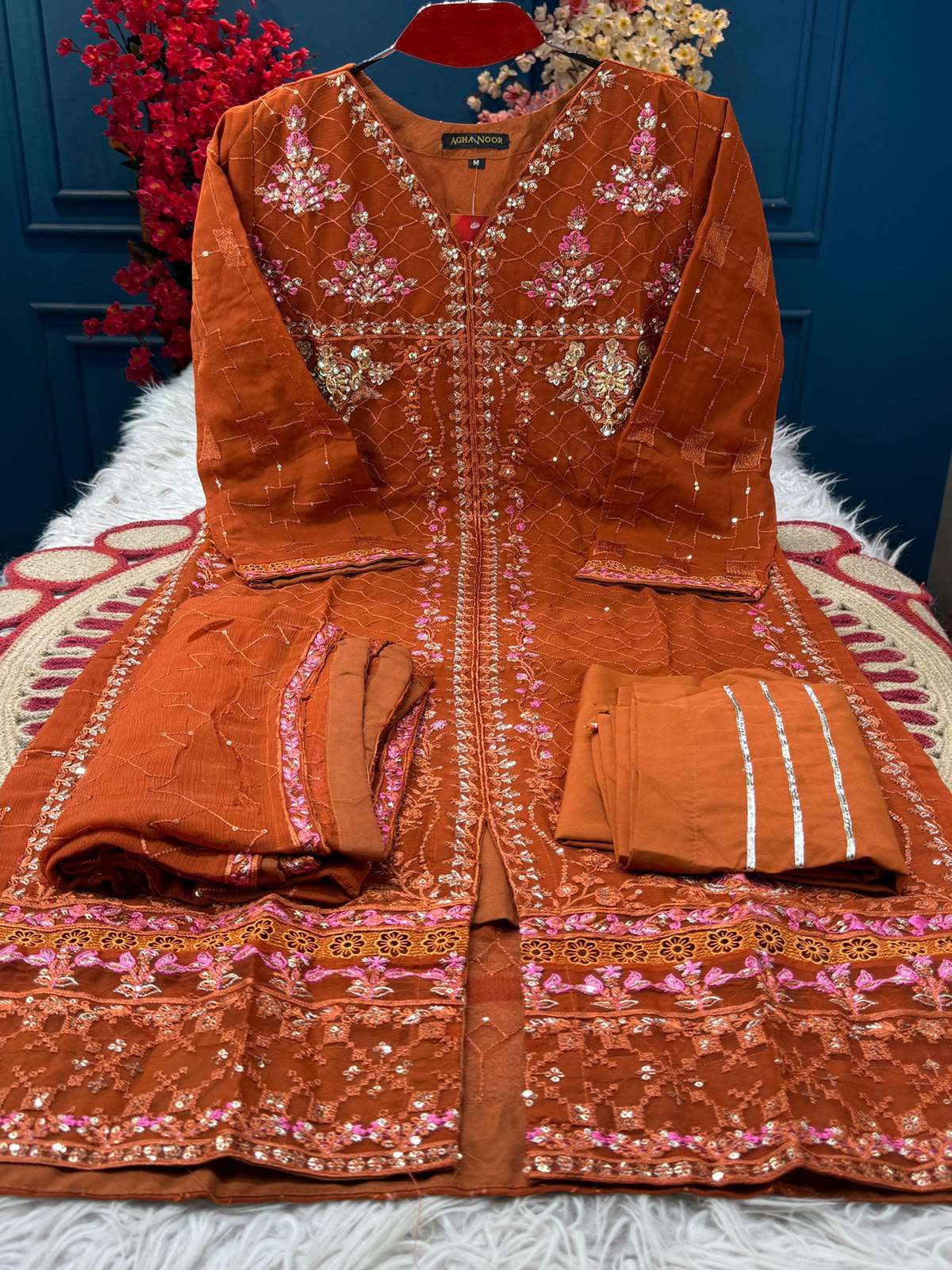 ORANGE AGHANOOR Dress