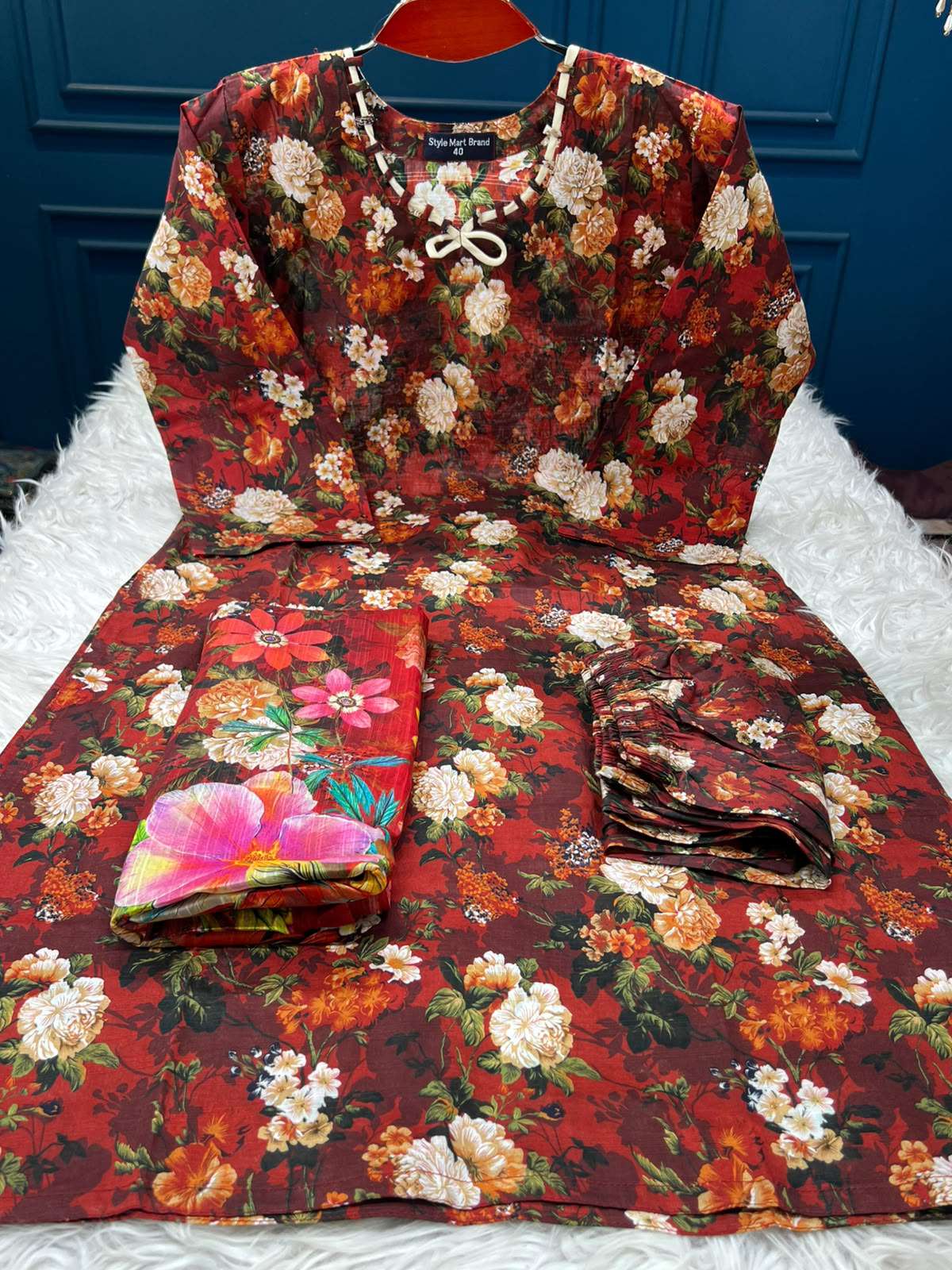 ARONG Slub Cotton - 1250 Maroon