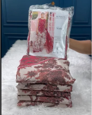 Premium Quality Pakistani Catalogue Unstitched Collection - 1650 Meganta