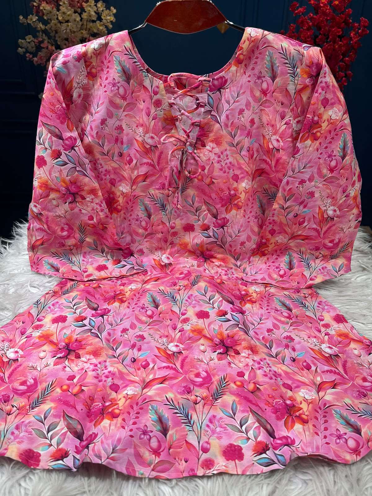 Stunning Cotton Kurti - 499 Pink