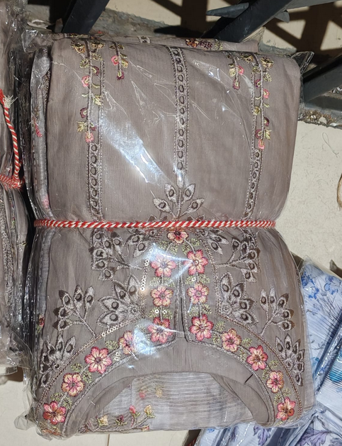 Fashionable Grey Colour Salwar Kamiz - 2300