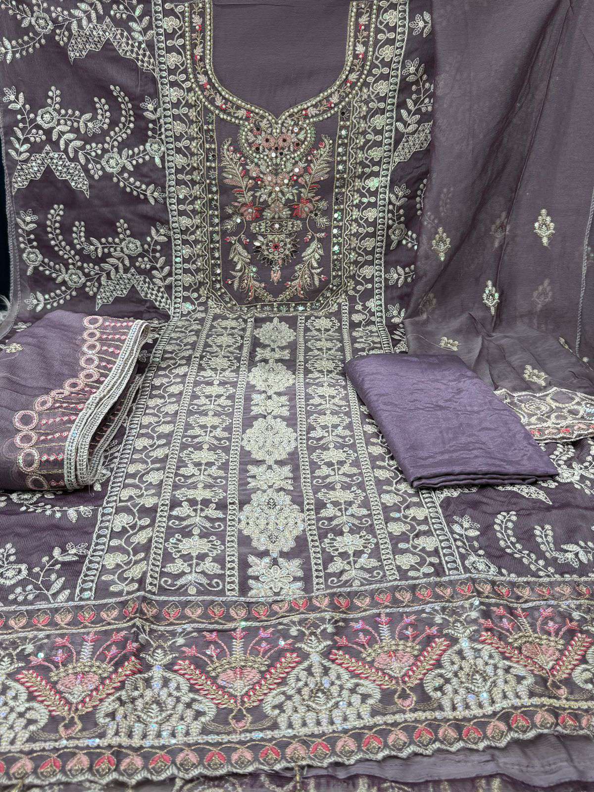Pakistani Diamond Georgette -1350 Lavender