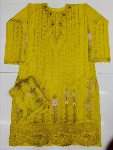 SPECIAL Exclusive Inspired Stitched EID Collection - 2300 MUSTARD