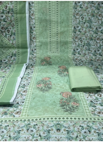 Premium Quality Luxury Lawn Unstitched Collection - Lemon Colour 950