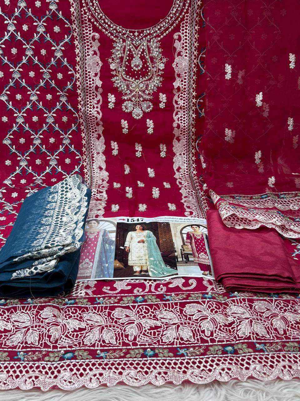 Unstitched Salwar kamiz - 1850 Dragon