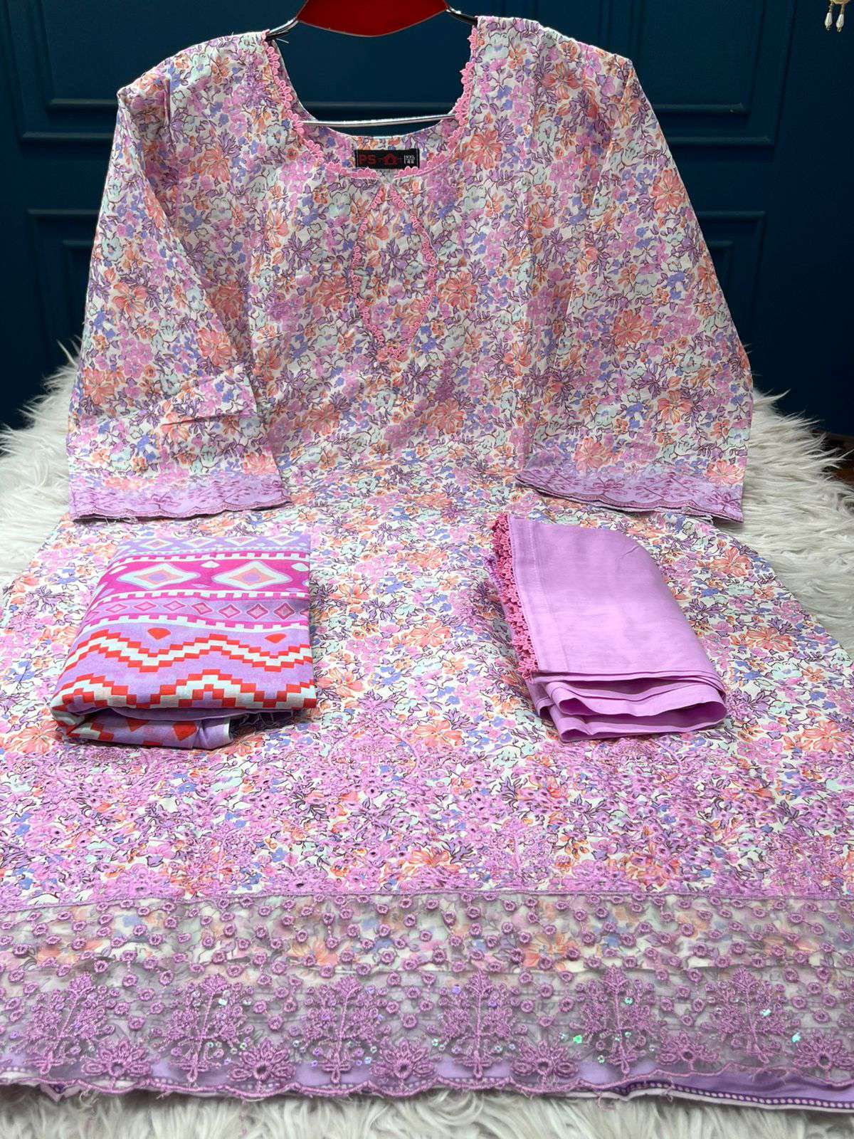 Classic Print Multi Pink Salwar Kameez - 999