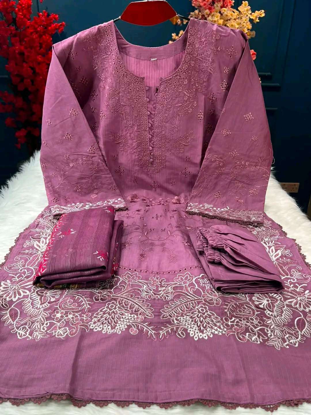 Elegance in Onion Unstitched - 1400