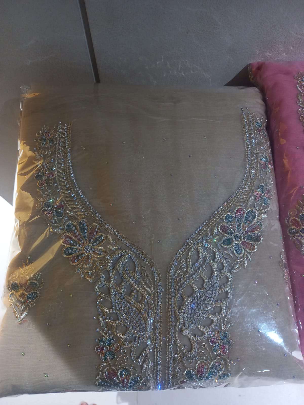 Exclusive Pakistani Inspired Kanchi Pure Unstitched Party Collection - 2500 Brown Colour
