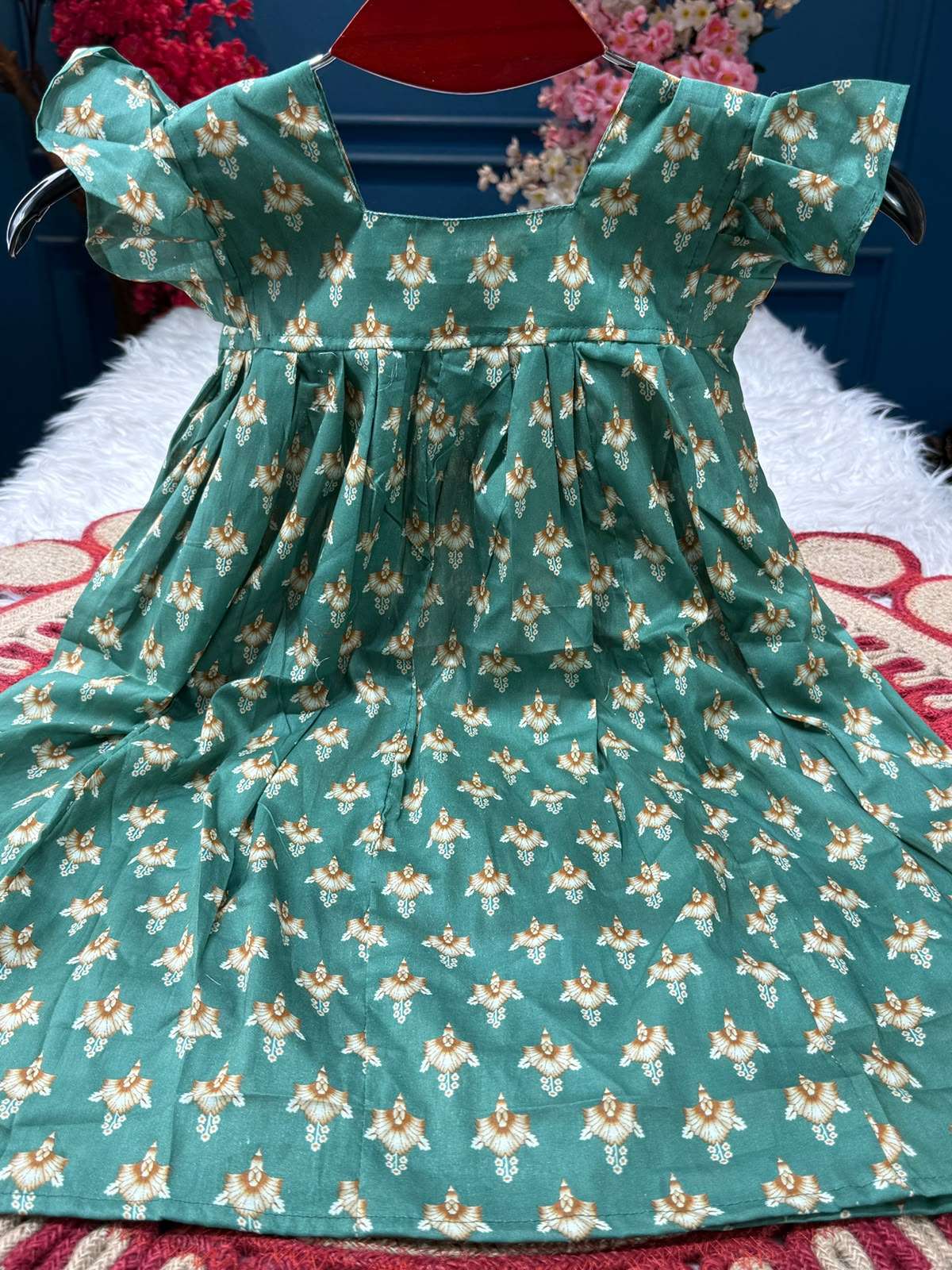 Adorable Green Baby Dress