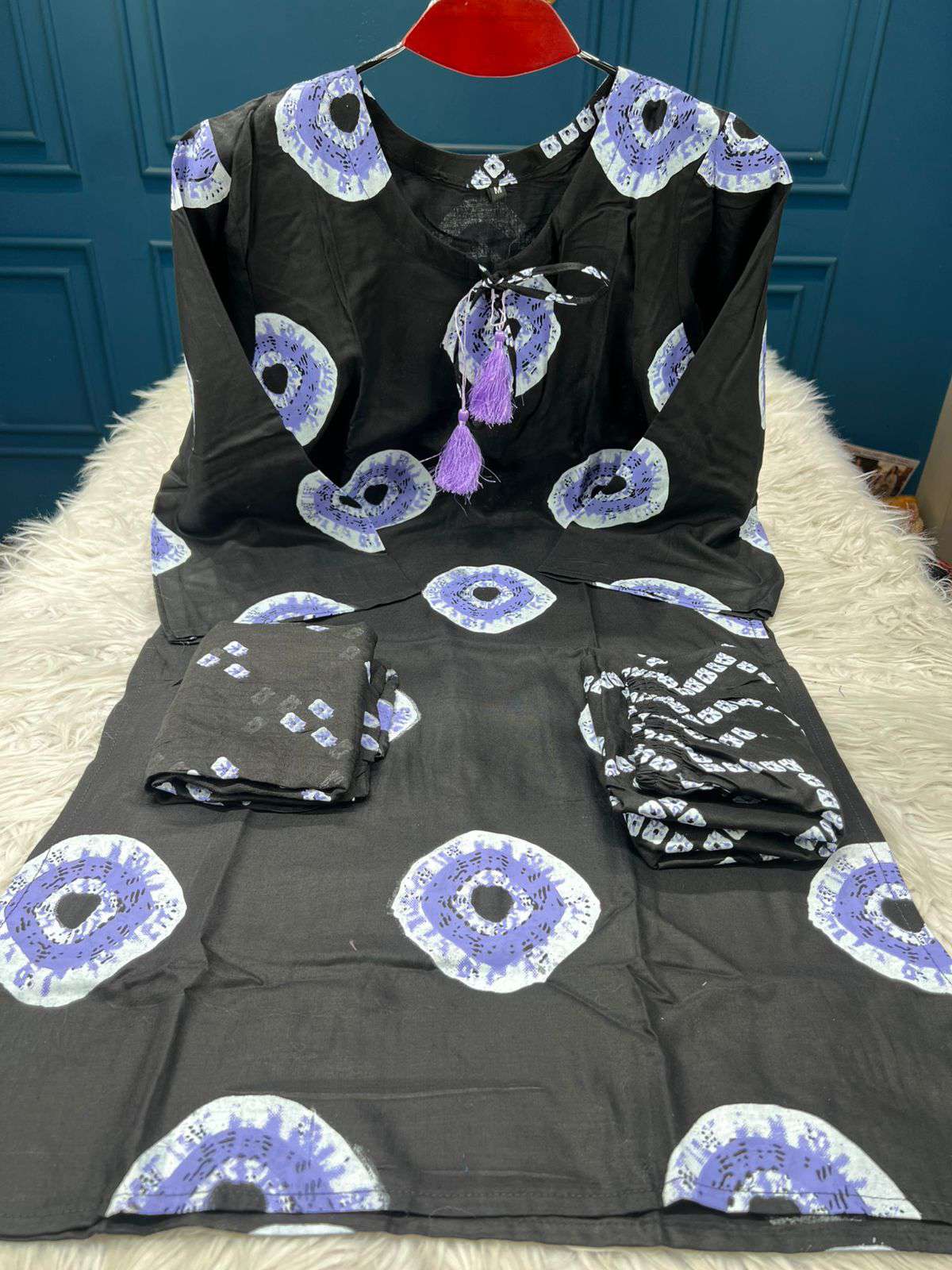 Soft Lilen Black Cotton Wear - 999