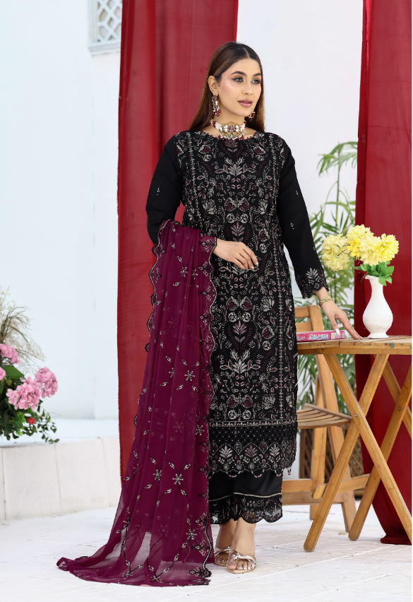 Bin Hameed ( INARA VL_6 ) Original Pakistani Collection Black