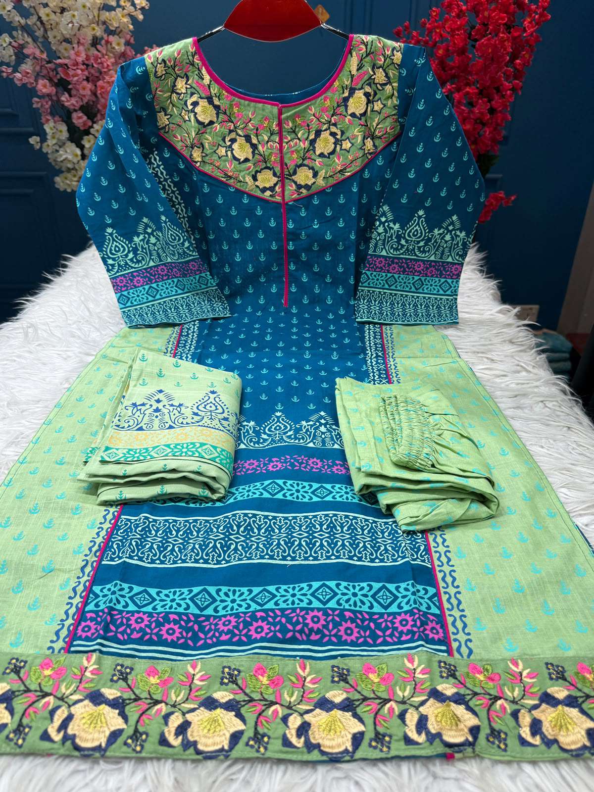Urban Festive Mint Blue Dress - 1200