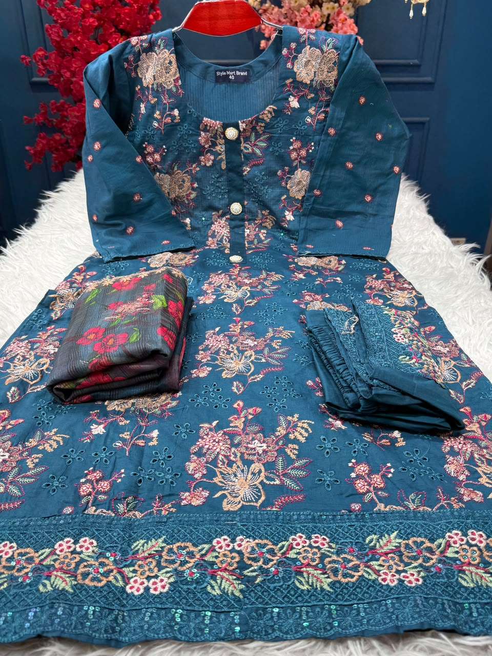 Elegant Torey Embroidered Suit - 1500