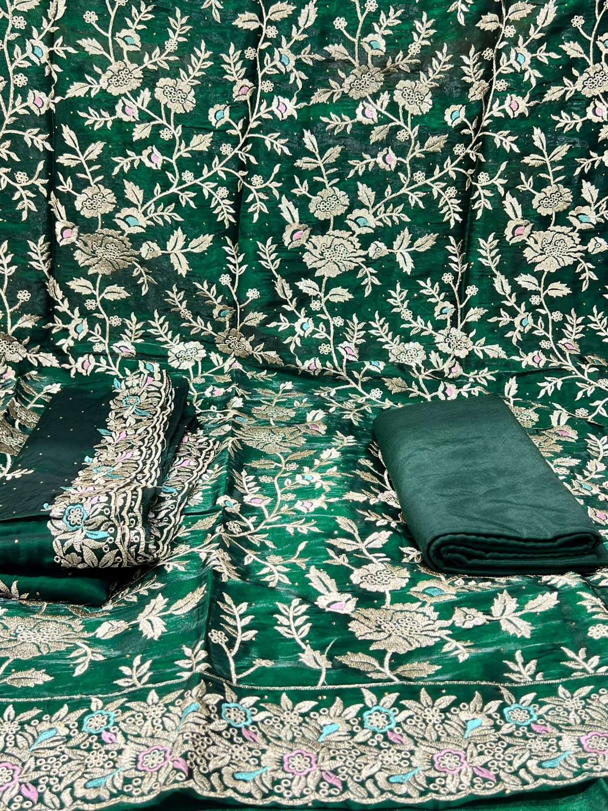 Original Indian Green Benarase Salwar Kamiz - 1300