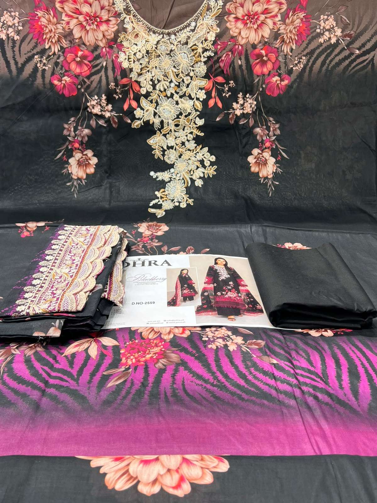 The Soft Romance Zohra Collection - 1500 Black