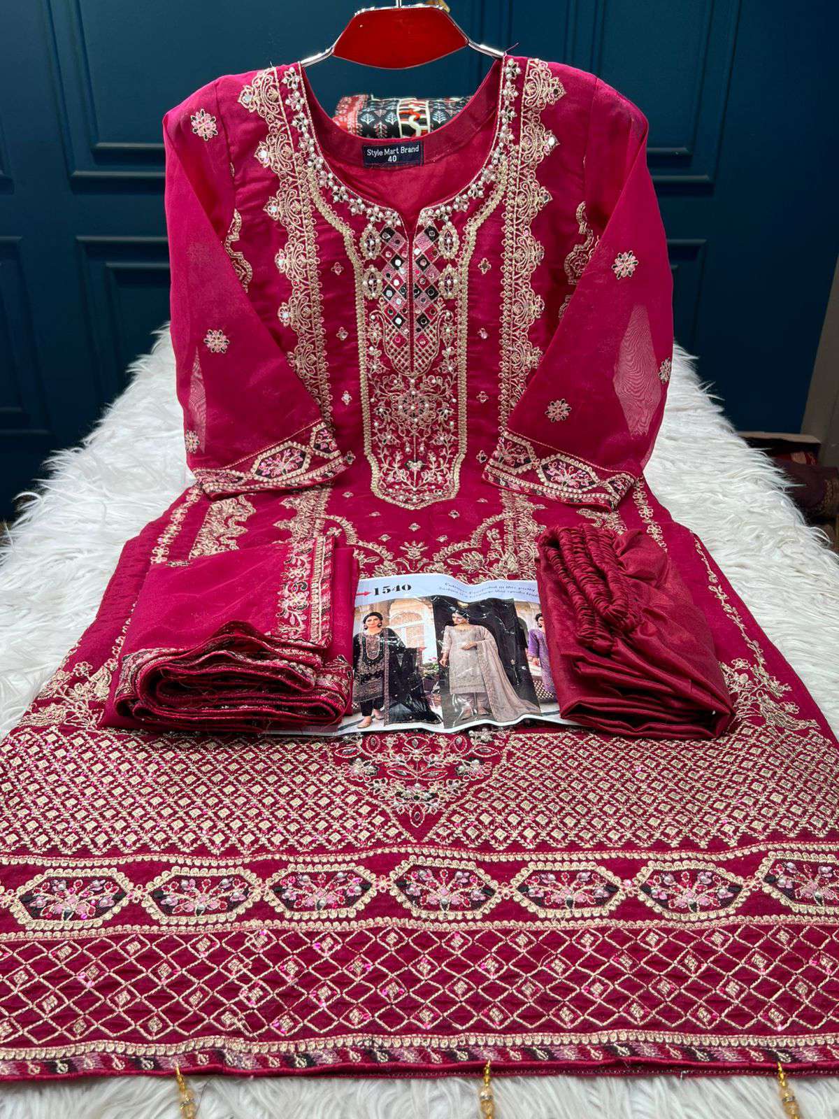 1540 DRAGON Stitched Salwar kamiz - 2050