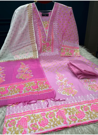 NEW ARRAIVALS Premium Quality Arko Century Bowel Stitched Collection - PINK 1300