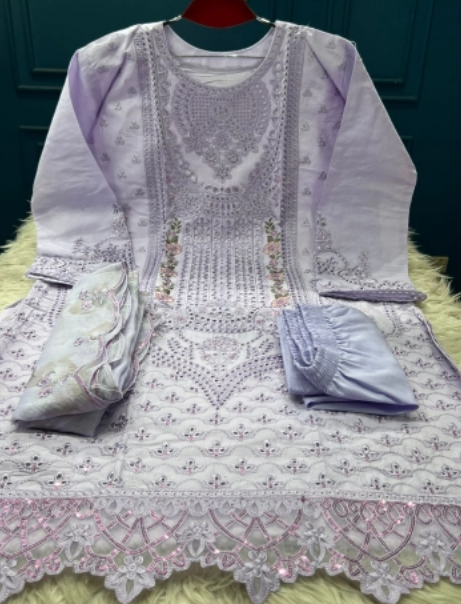 Eid Special Pakistani Inspired Stitched EID Party Collection - 2650 Levendar