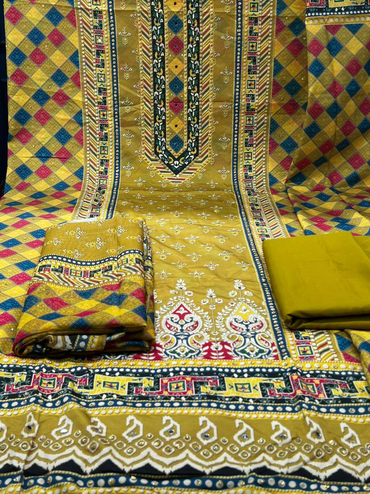 Lahori Silk Black Party Ware - 1200 .20