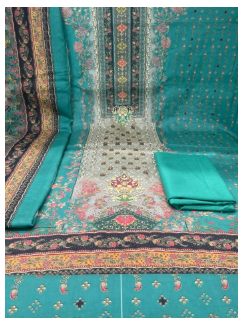 Premium Quality Luxury Lawn Unstitched Collection - 950 bLUE