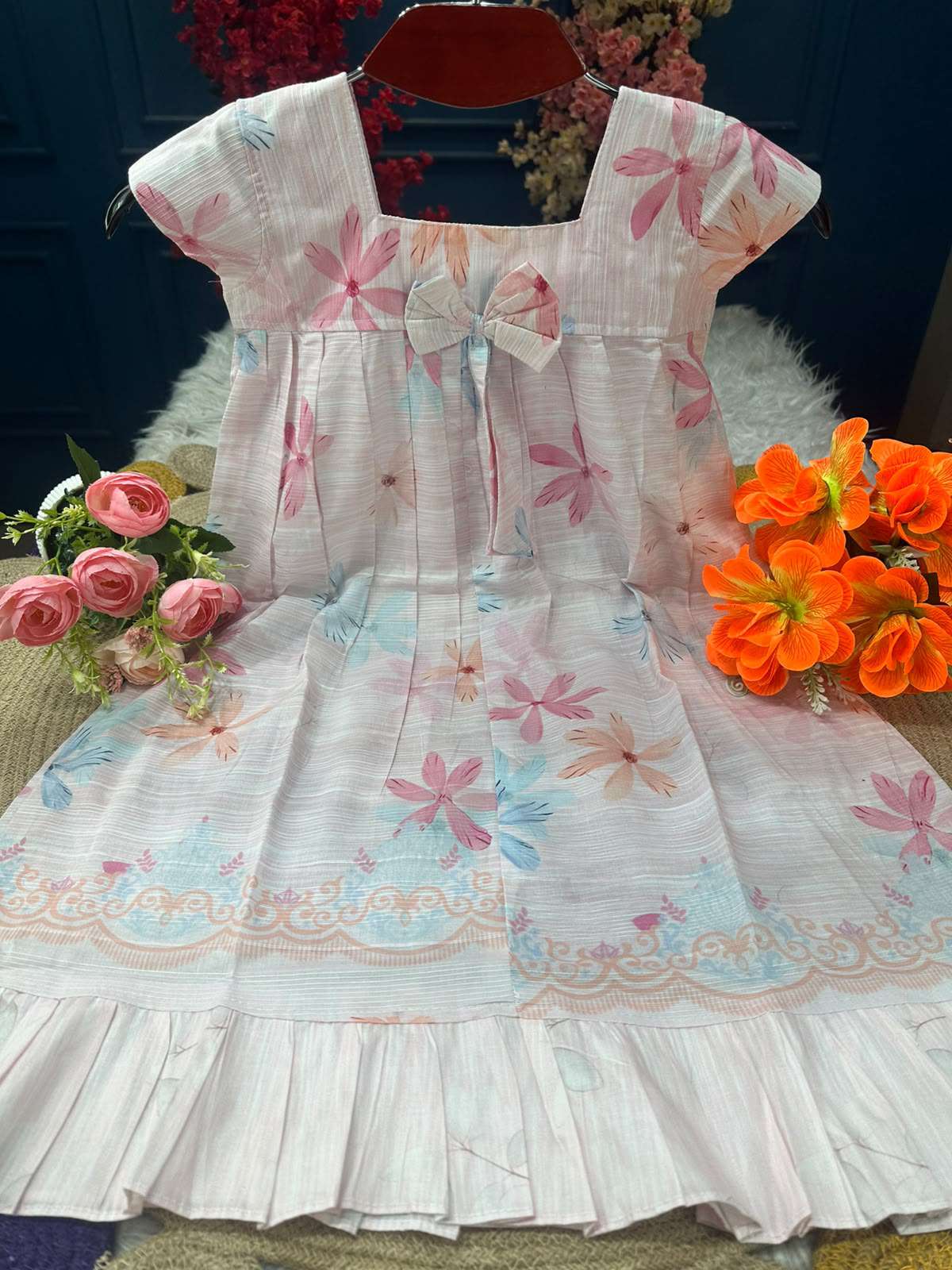 Fashionable Pink Baby Dress