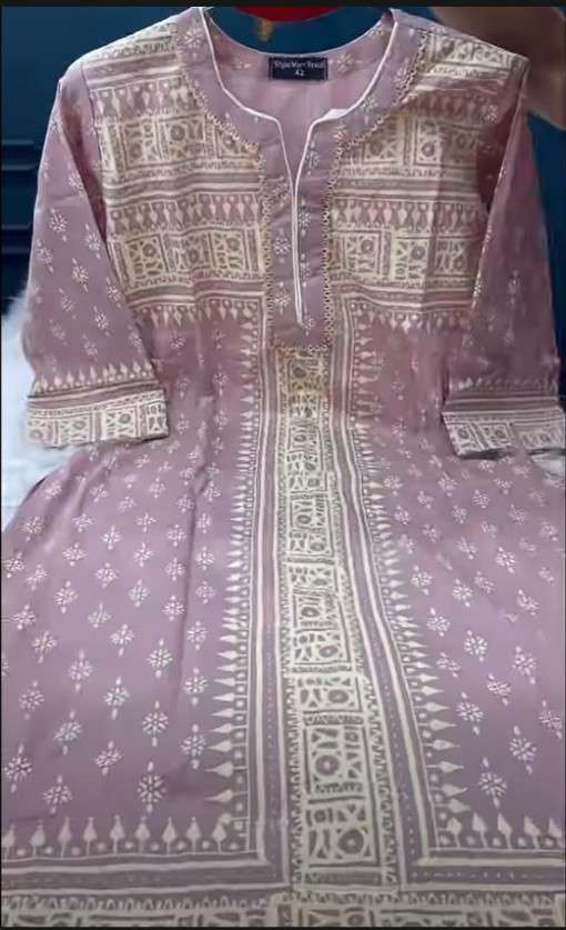 New Arrivals Vegetable Batik Stitched Three Piece For Women - 1200 Onion