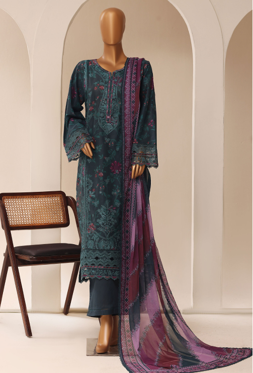 Pakistani SADABAHAR Dark Teal Blue