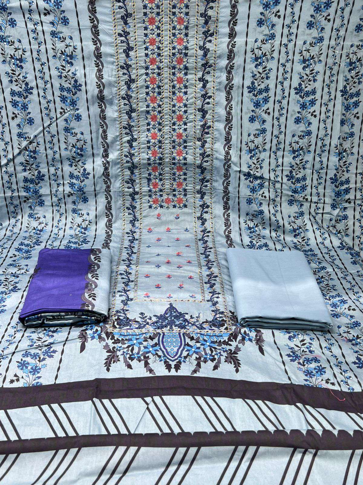 Premium Quality Unstitched Switch Cotton Gorgeous Collection - Surma 1200