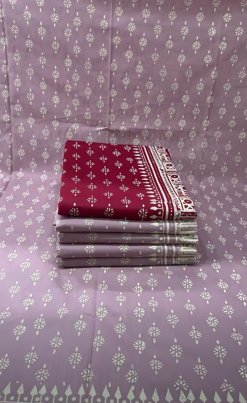 New Arrivals Vegetable Batik Stitched Three Piece For Women - 1200 Onion