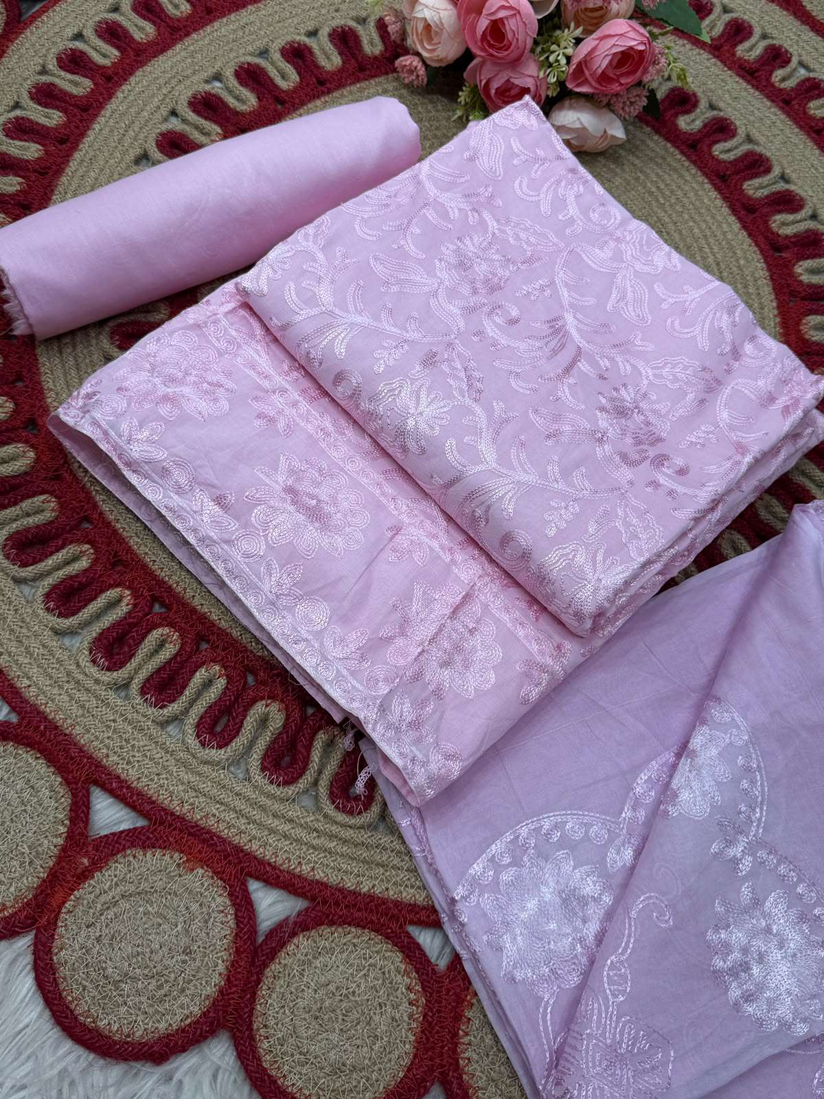 INSPIRED PAKISTANI PEACH ARI WORK - 1400