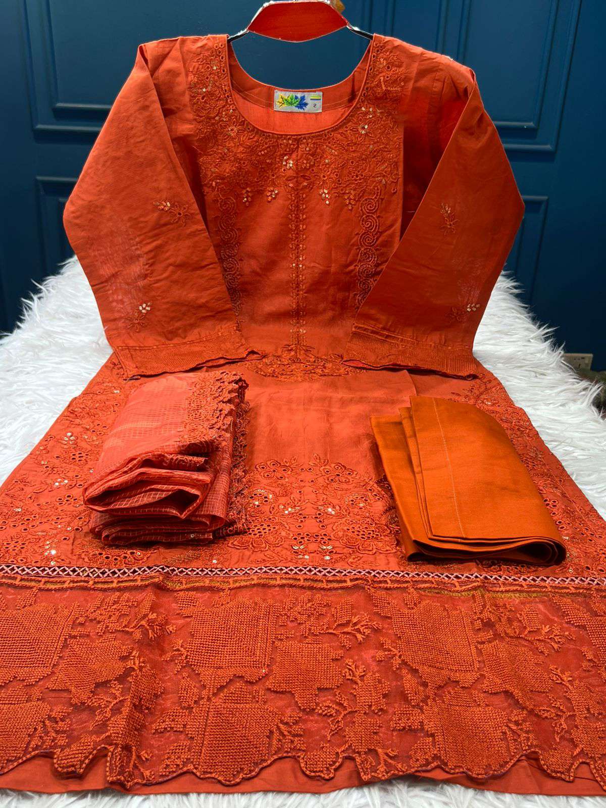Boutiques Embroidered Sunset Party Dress - 1950