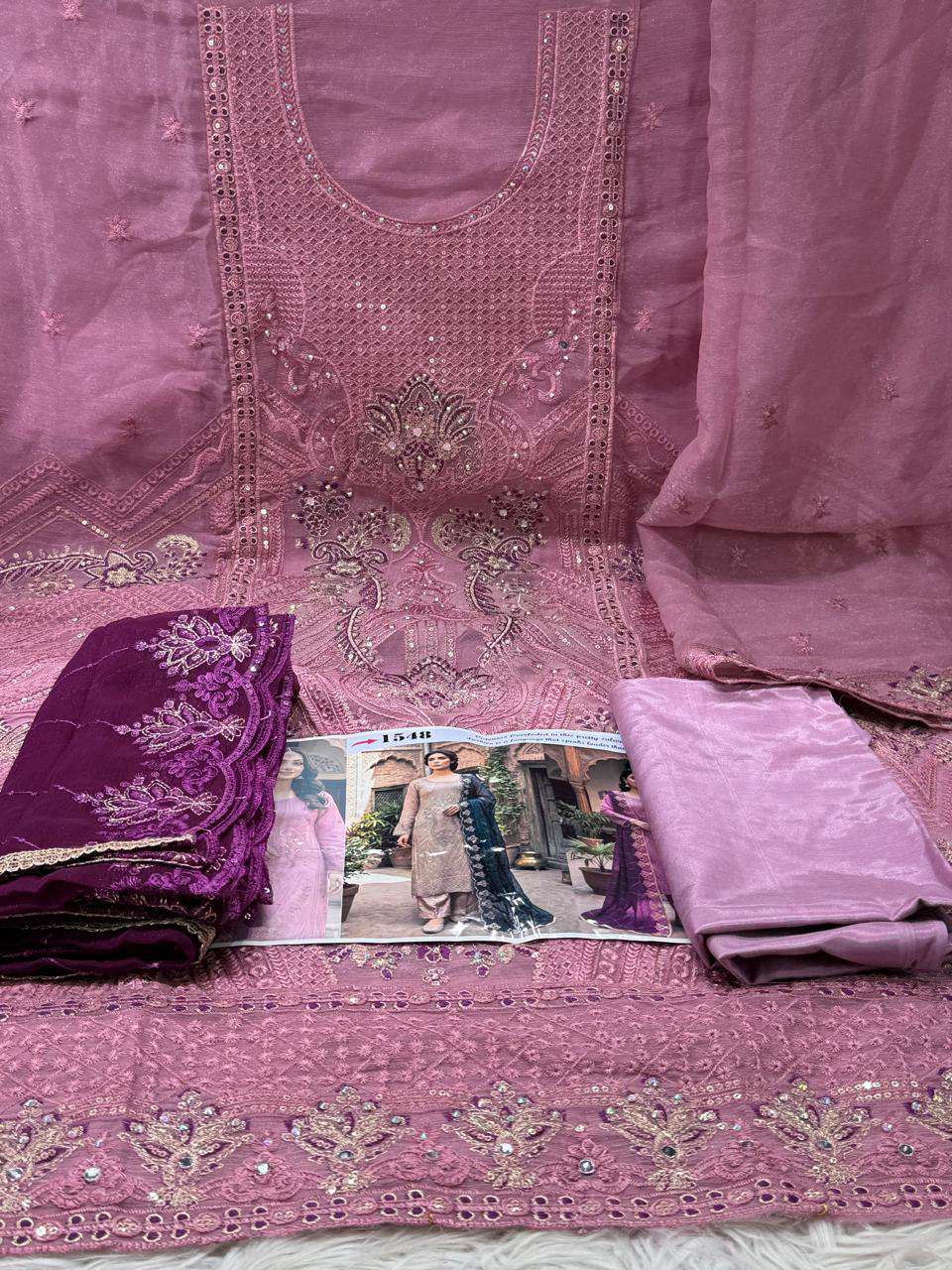 Organza fabric - 1950 Onion