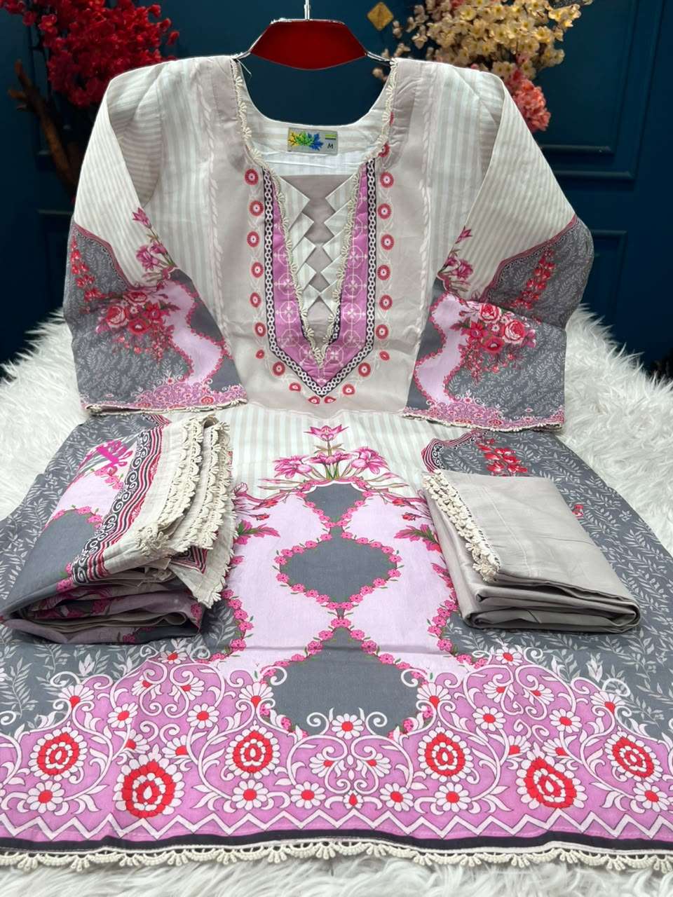 Rustic Charm Three Piece - 999 Pink