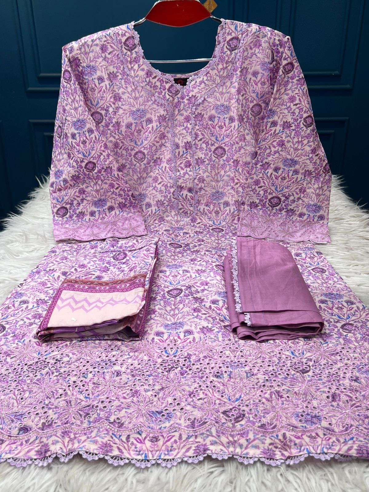 Classic Print Multi Onion Salwar Kameez - 999