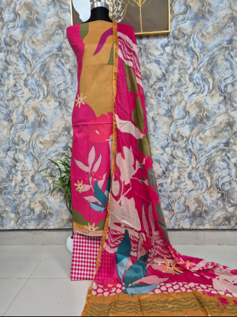 Trendy Everyday Comfort Stitched COCO Outfit Magenta - 1250