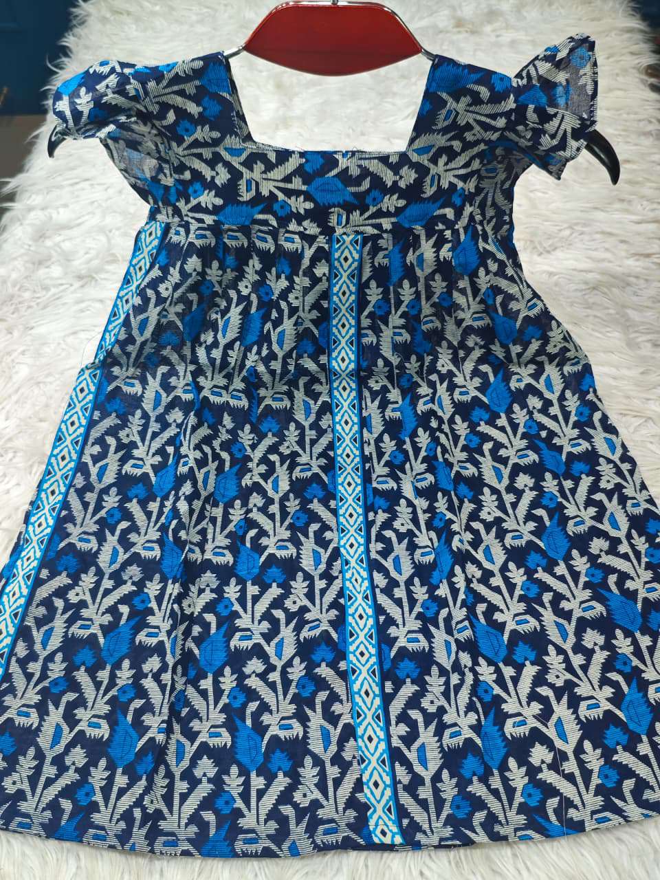 Vintage Style Blue  Baby Frock