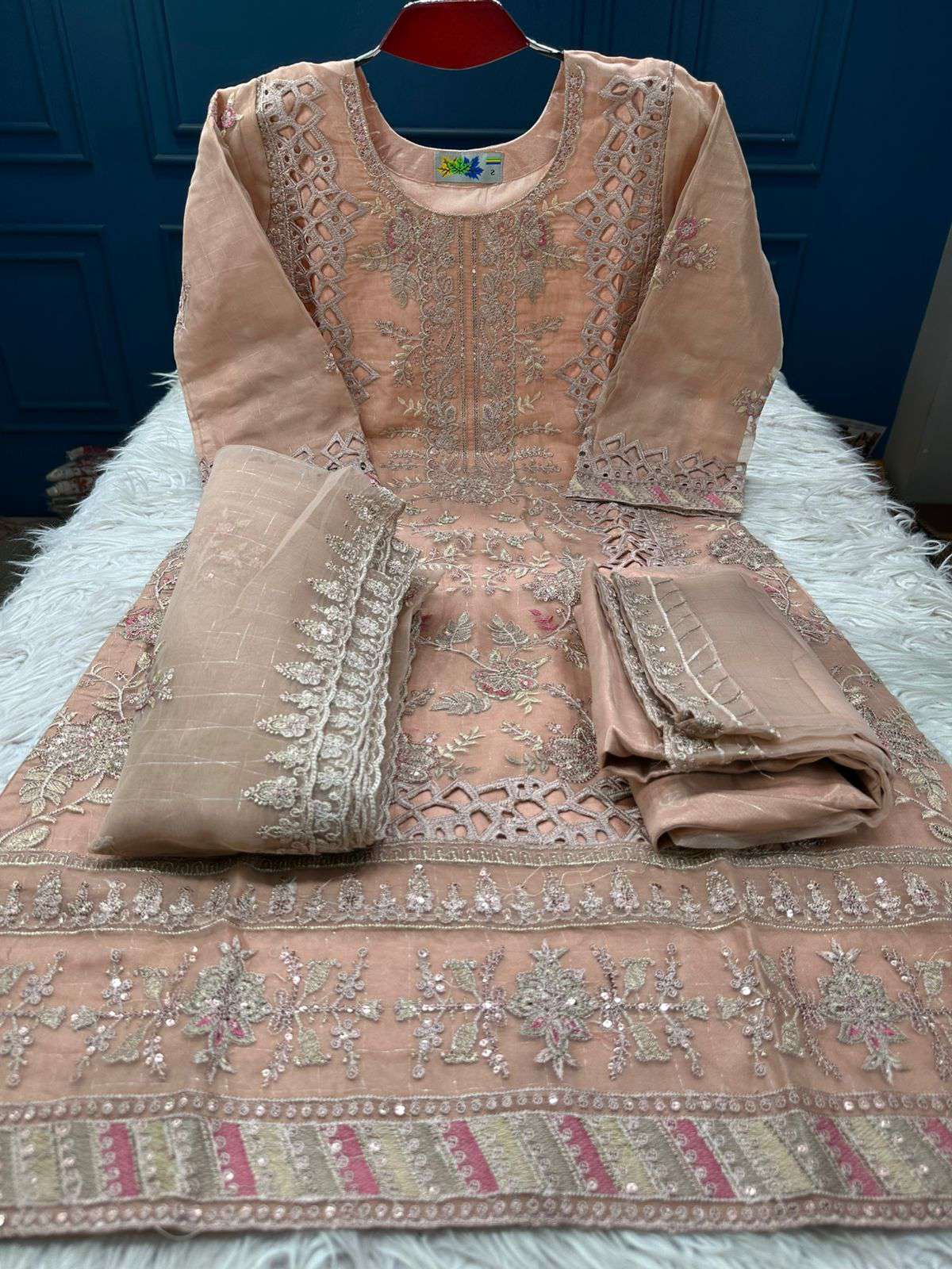Brown Embroidery Boutique Party Wear - 2300