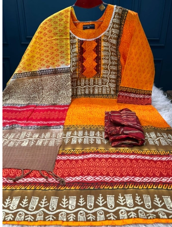 EXCLUSIVE Premium Quality Arko Century Bowel Stitched EID Collection - 1300 ORANGE