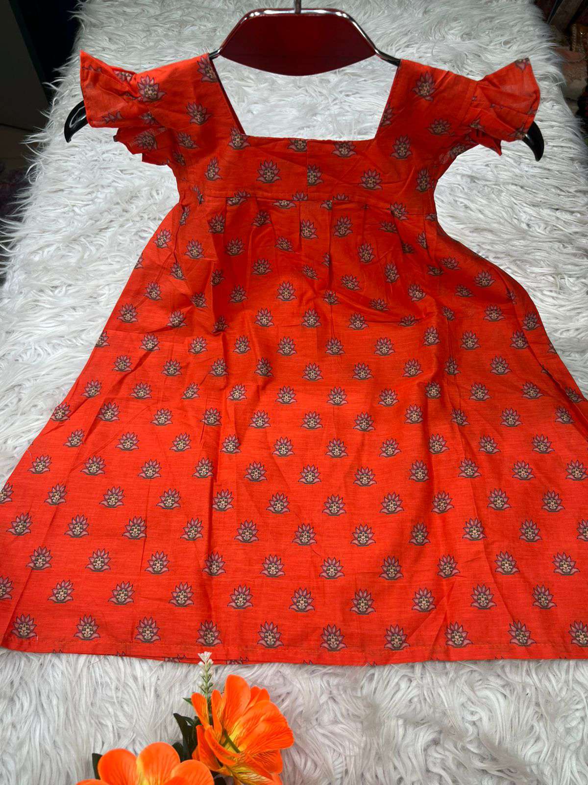 Orange Baby Frock