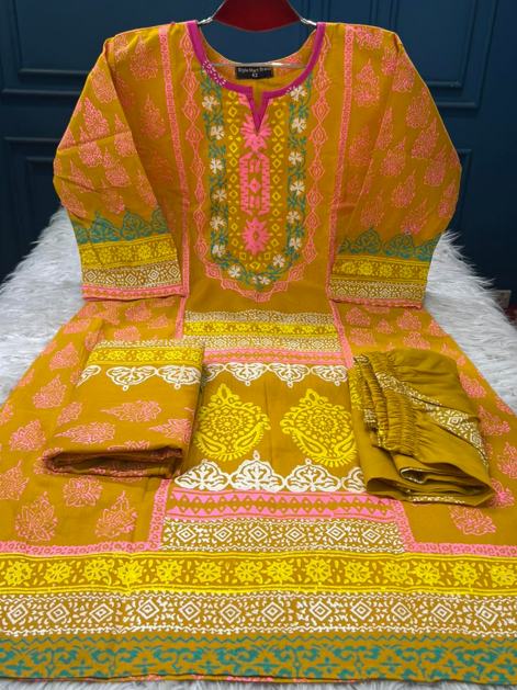 BLOCK Printed Stitched Collection - 1200 Mustard