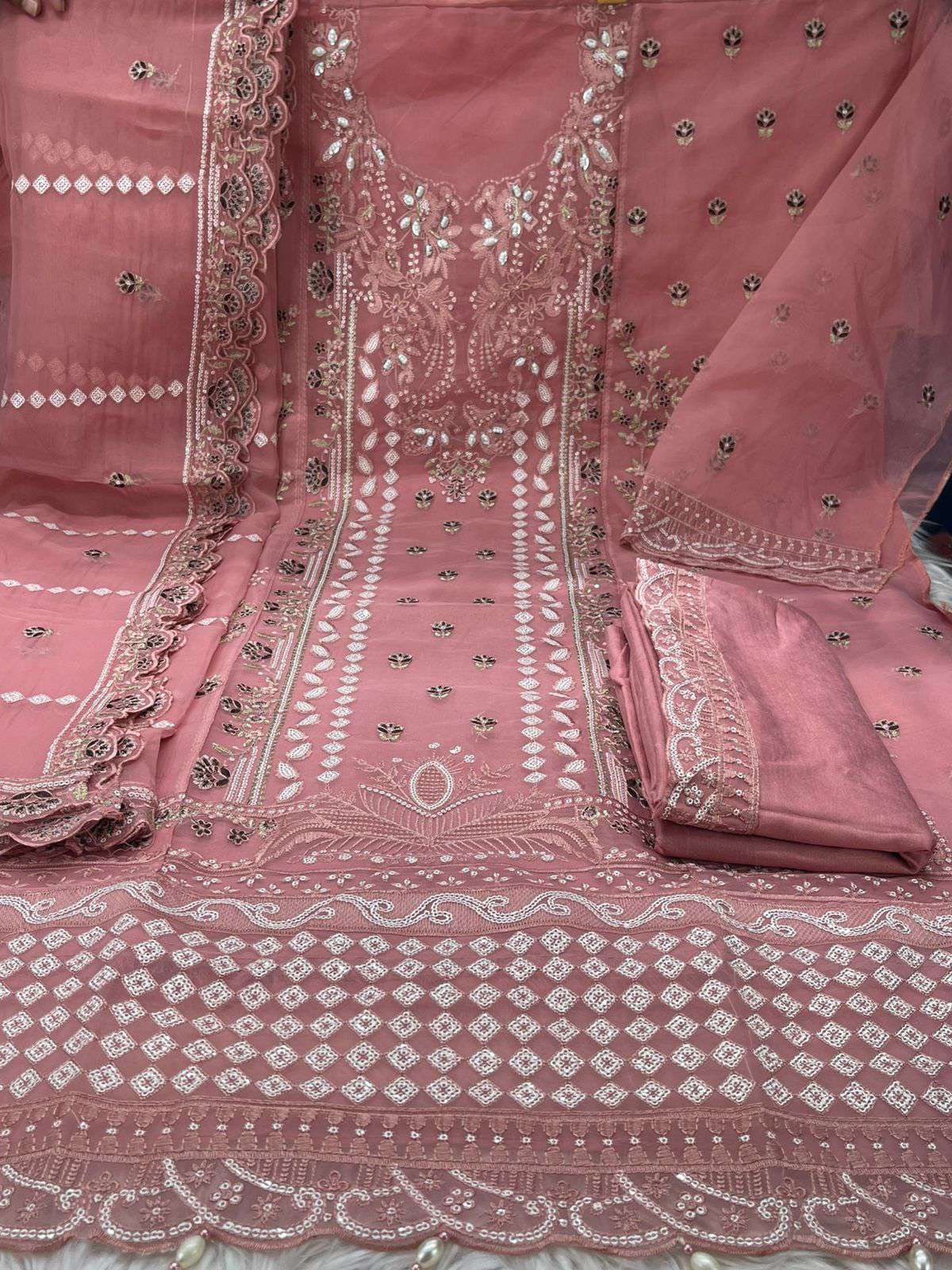 New Arraivals Pakistani INSPIRED Pure Organza Unstitched Collection