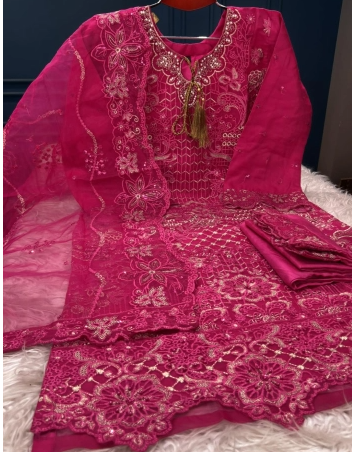 Premium Quality Pakistani Inspired Pure Organza Stitched Collection - 2300 Dragon