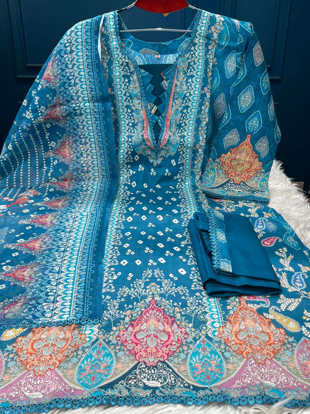 New Arraivals Premium Quality Stitched Cotton Collection - 999 Deep Blue