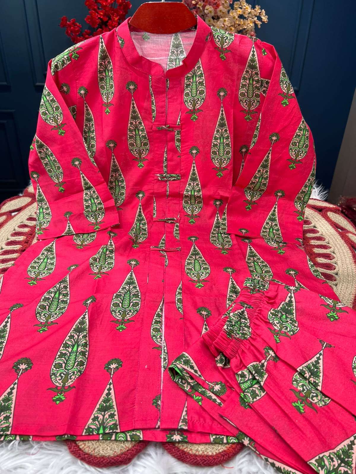 Short Two Piece Stunning Rose Kurti - 750