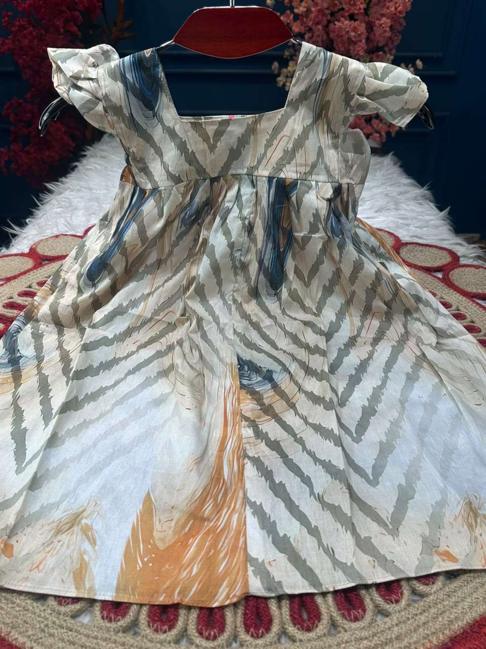 Adorable Baby Marble Frock
