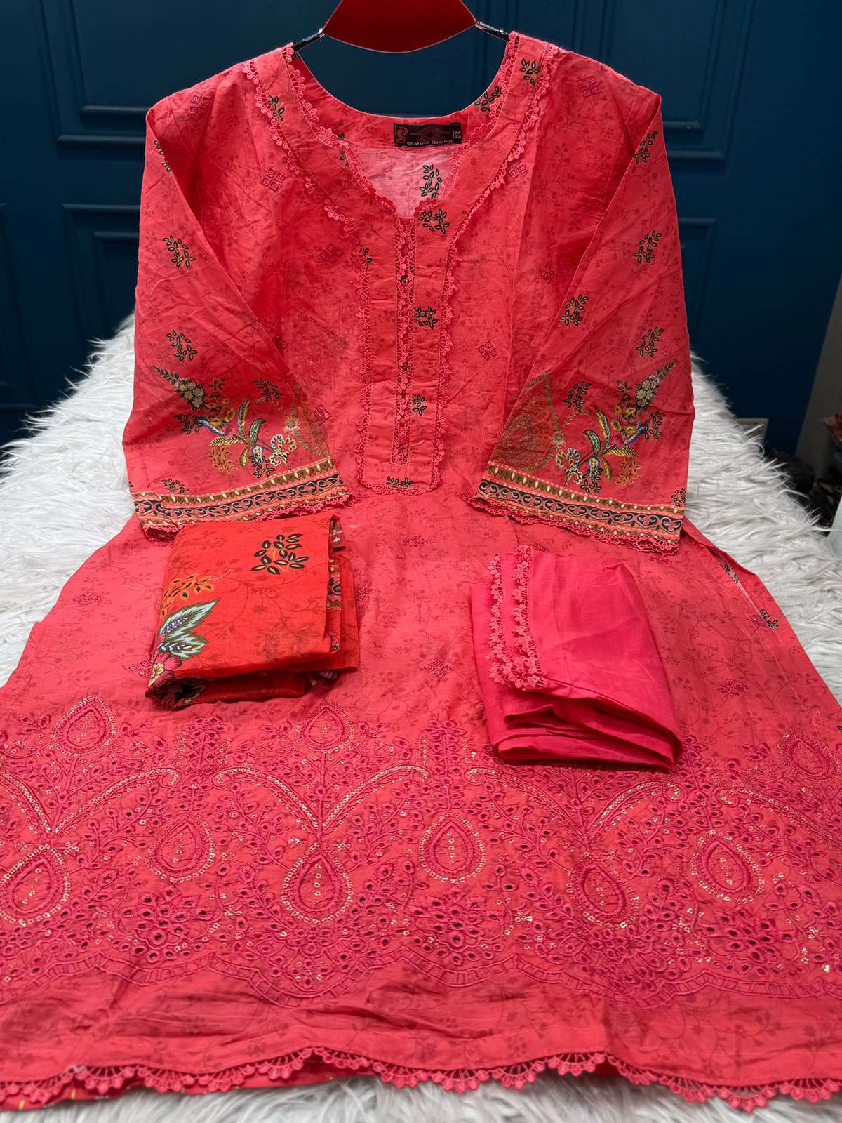 999 Deals Red Salwar Kameez