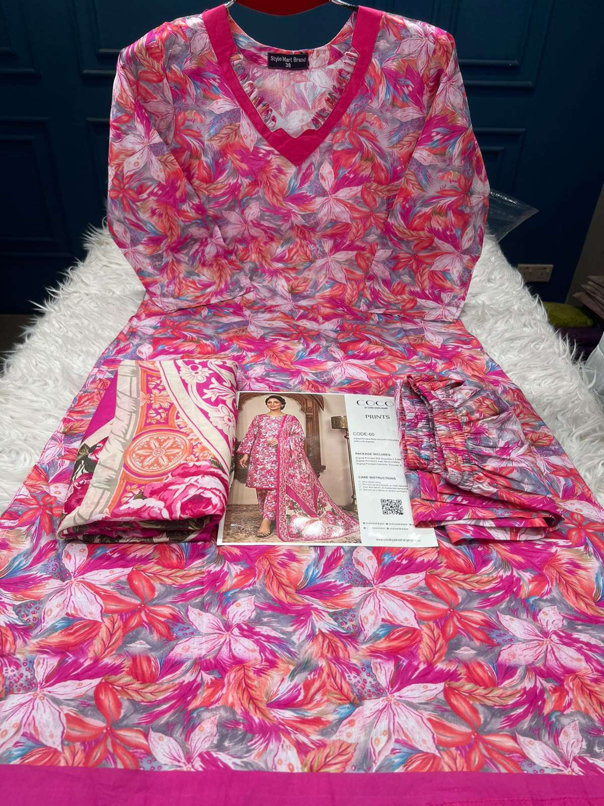 Trendy Everyday Comfort Stitched COCO Outfit Magenta Pink - 1250