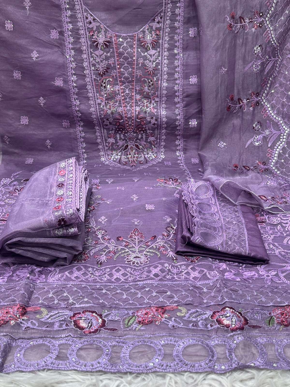 Perfect Festive Lavendar Wear Ensemble - 1199