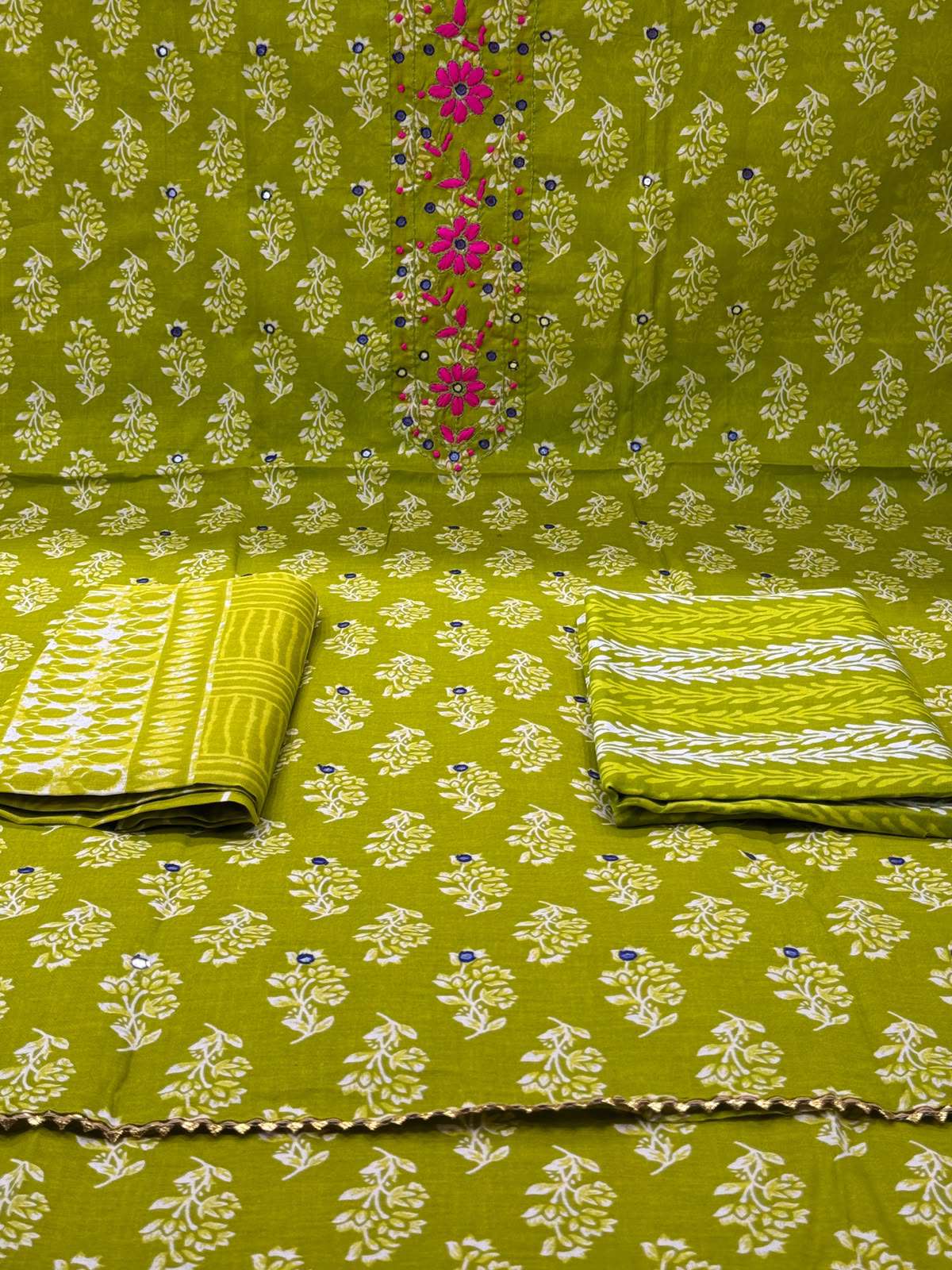 Heavy Worked Switch Unstitched Dress - 999